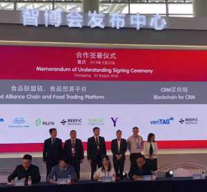 Singapore Media Briefing and MOU Signing Ceremony by Singapore's Infocomm Media Development Authority (IMDA) at 2018 Smart China Expo in Chongqing municipality