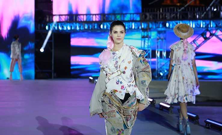 The show of designer collection on the opening ceremony