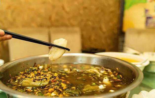 Szechuan Style Fish with Pickled Mustard Greens