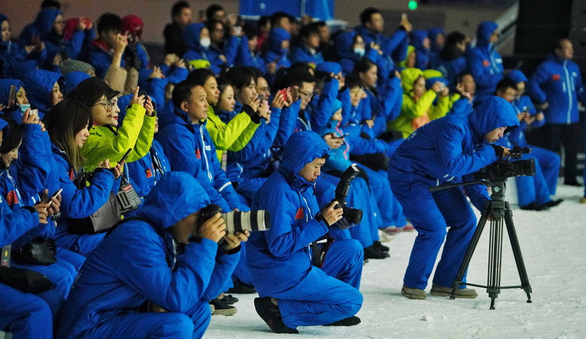The audiences were wearing coats to see the show