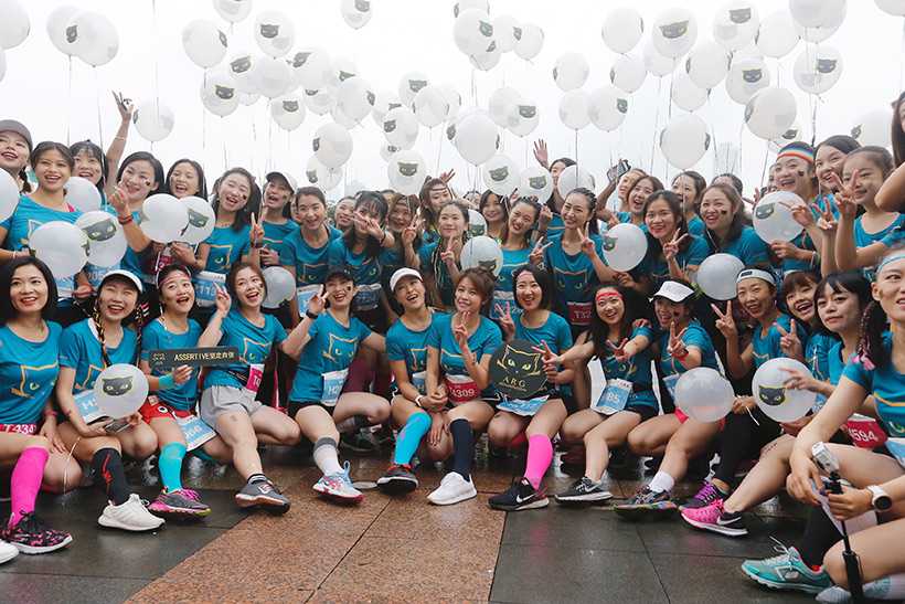 Female marathon runners