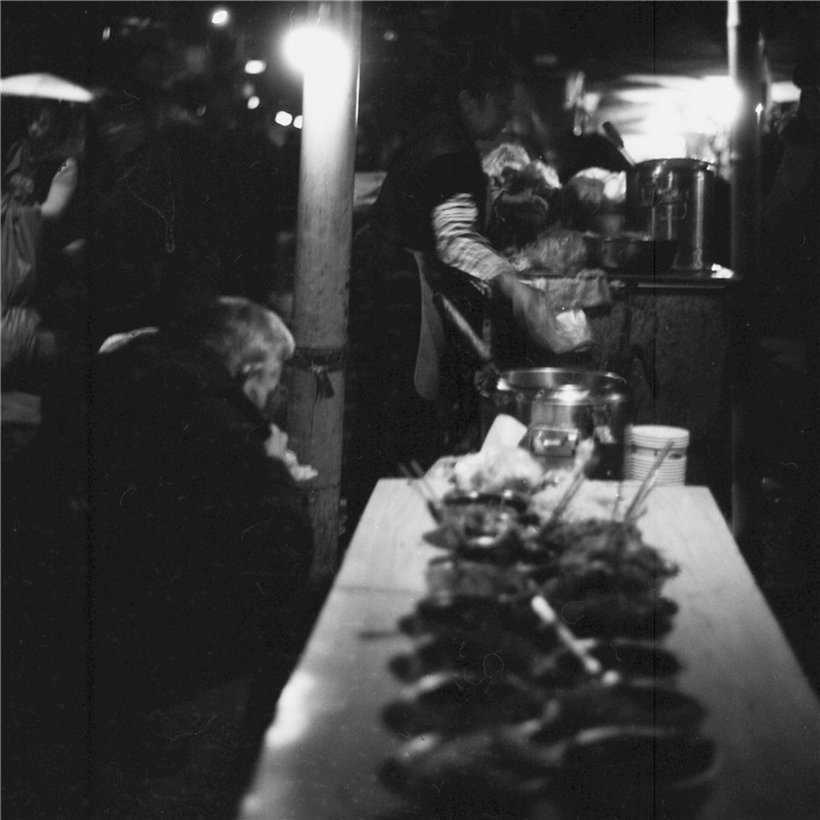A street stall of breakfast