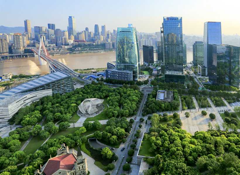 Eco-friendly Jiangbeizui CBD (photo by Wu Hong)