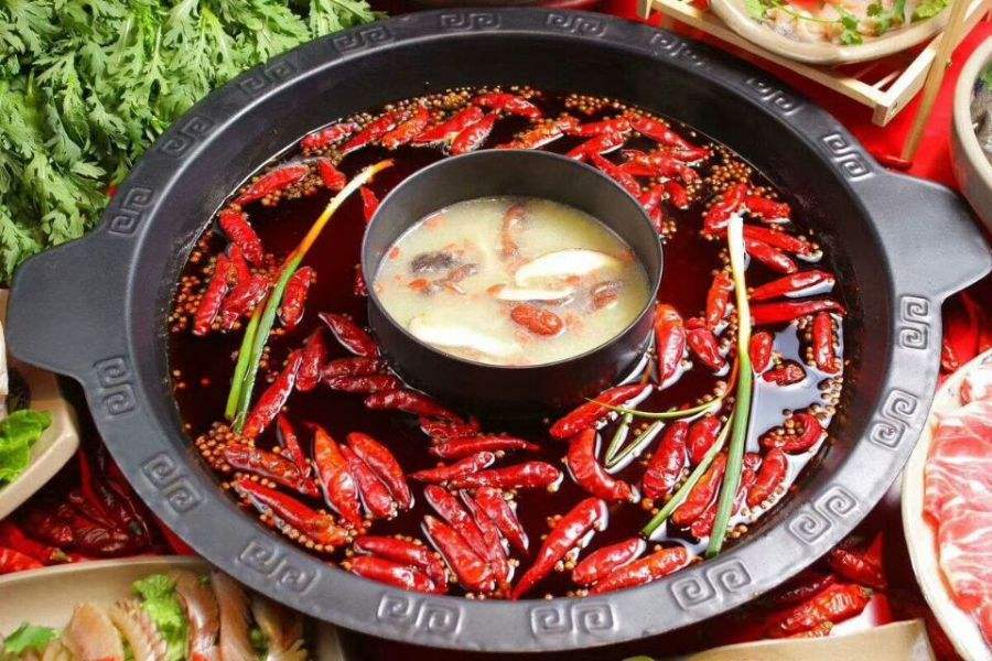Hot pot is the signature food in Chongqing
