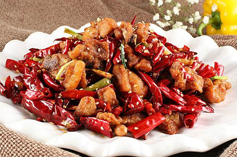 Chongqing-dishes-spicy-chicken-with-peppers