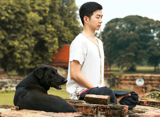 Chongqing man shows strength, beauty of yoga