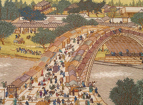 She Stitched an 18-meter-long Along the River during the Qingming Festival in 13 years