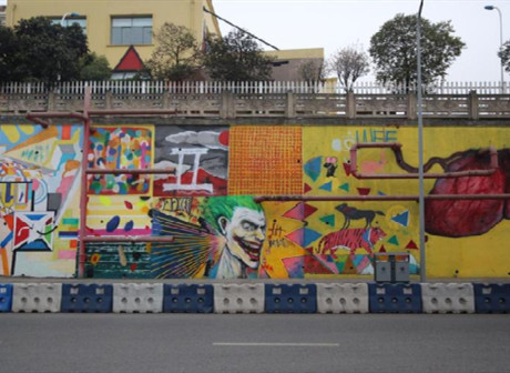 2,500 Square Meters of Graffiti Walls Debut in Chongqing