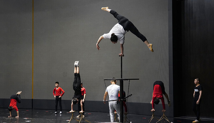 Acrobatic-rehearsals