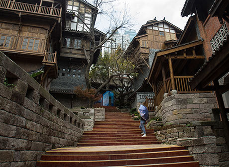 Part of a Classic Chongqing Street Completed Construction