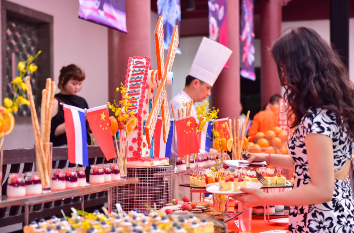 Delicious food served on the occasion.