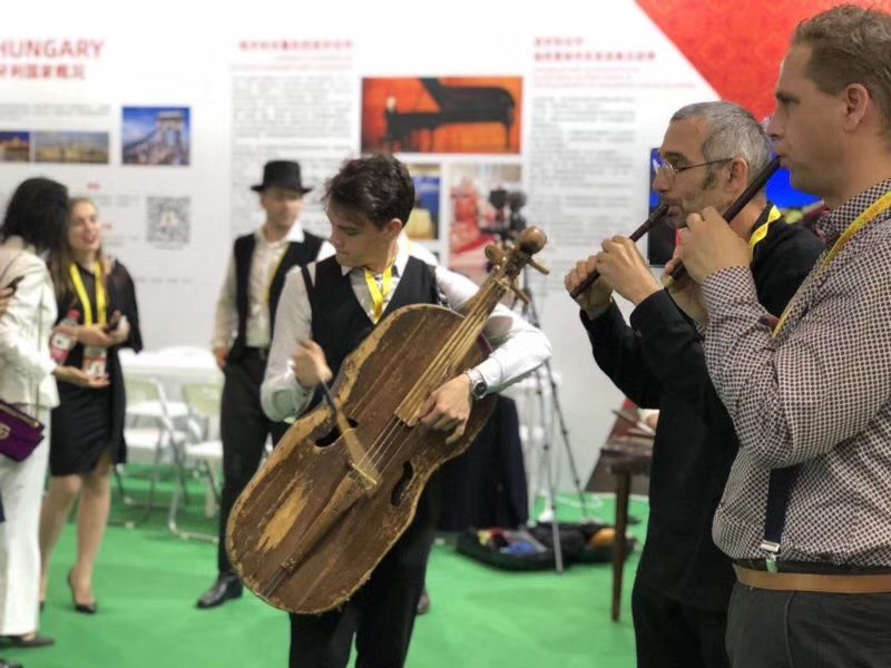 Hungarian artists played folk instrument
