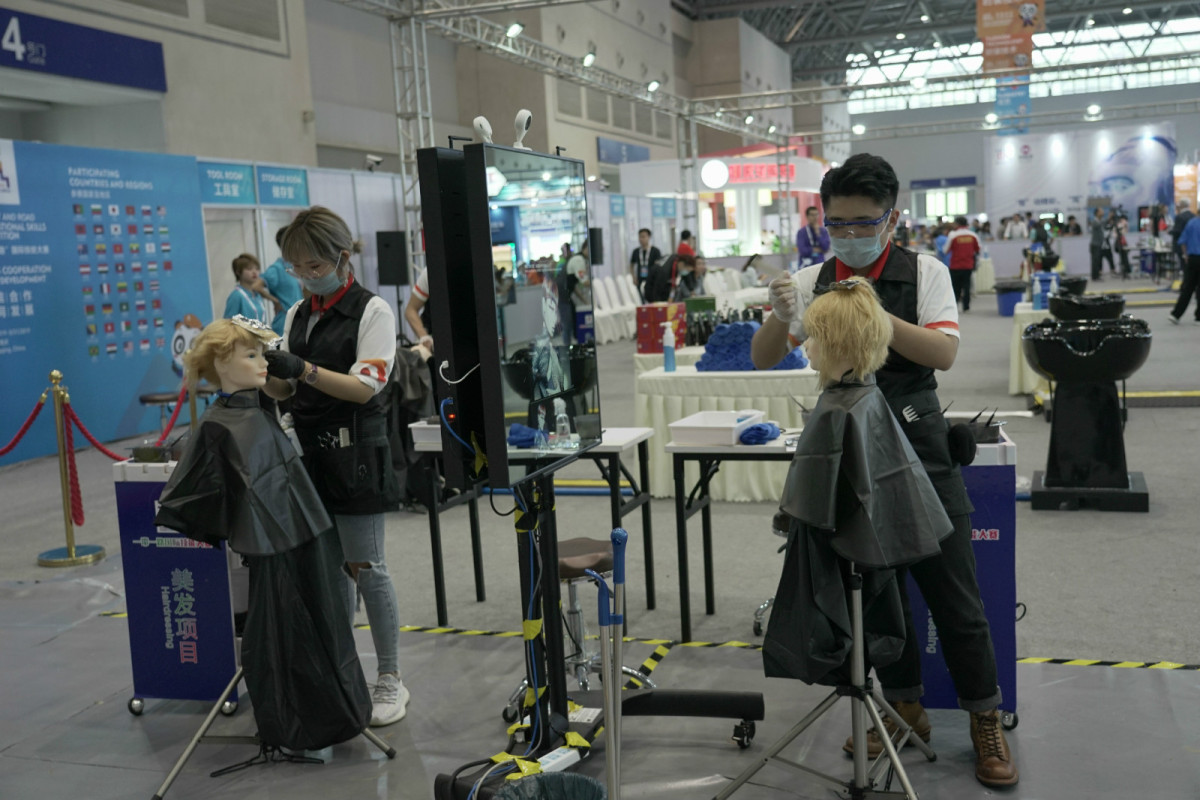 Skill competition for Hairdressing at BRISC