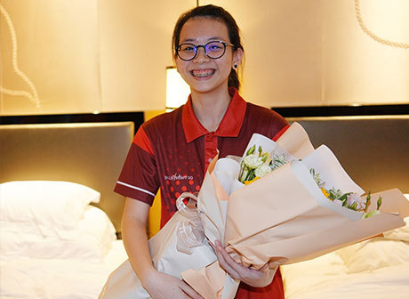 BRISC: 19-year-old Singapore Girl Celebrated Her Birthday in the Competition