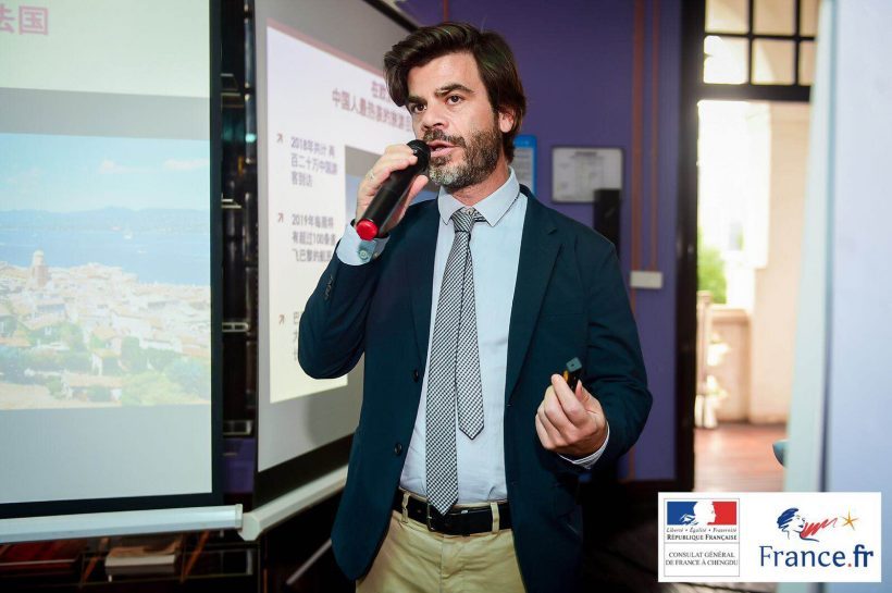 Boris Viallet in his presentation of French tourism
