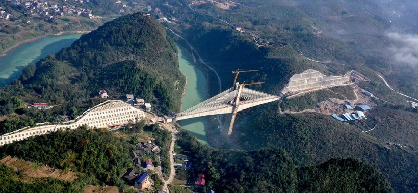 The high-speed rail network is under construction