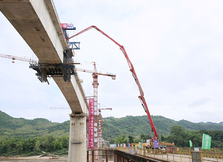 Bridge for China-Laos Railway Completed by Chongqing Enterprise