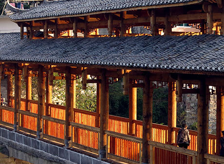 The Millennial Longtan Ancient Town in Youyang County