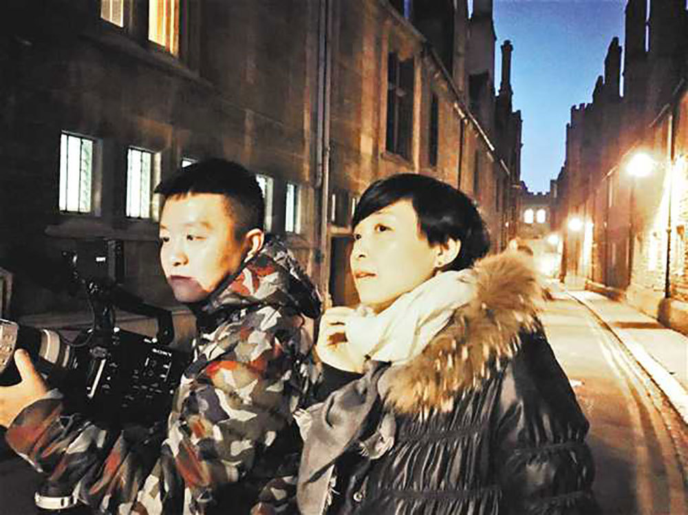 Xu Bei in filming