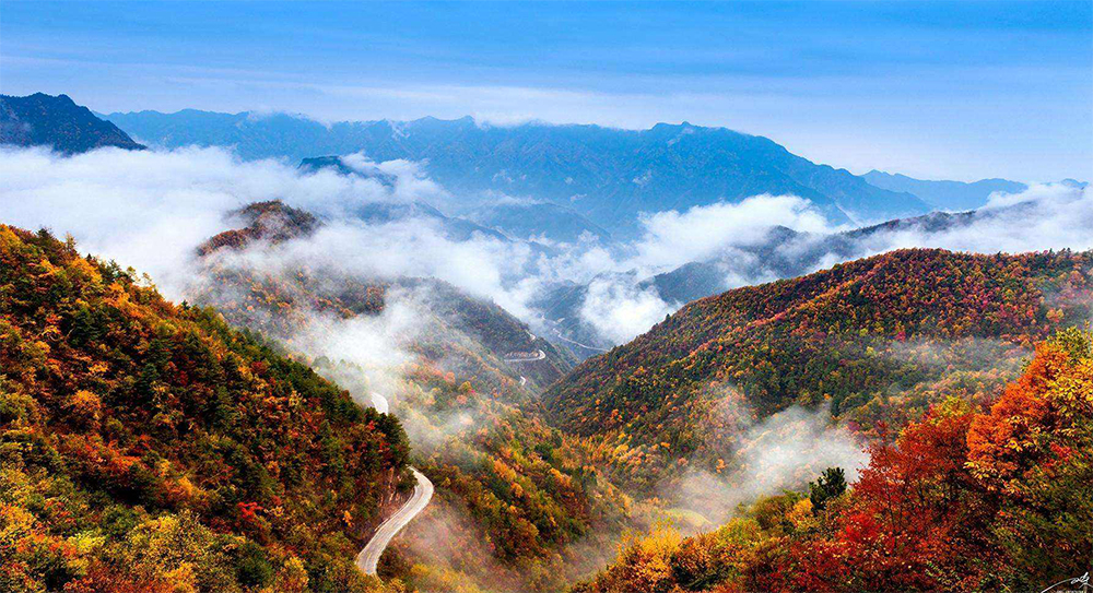 Daba Mountain in Chengkou County