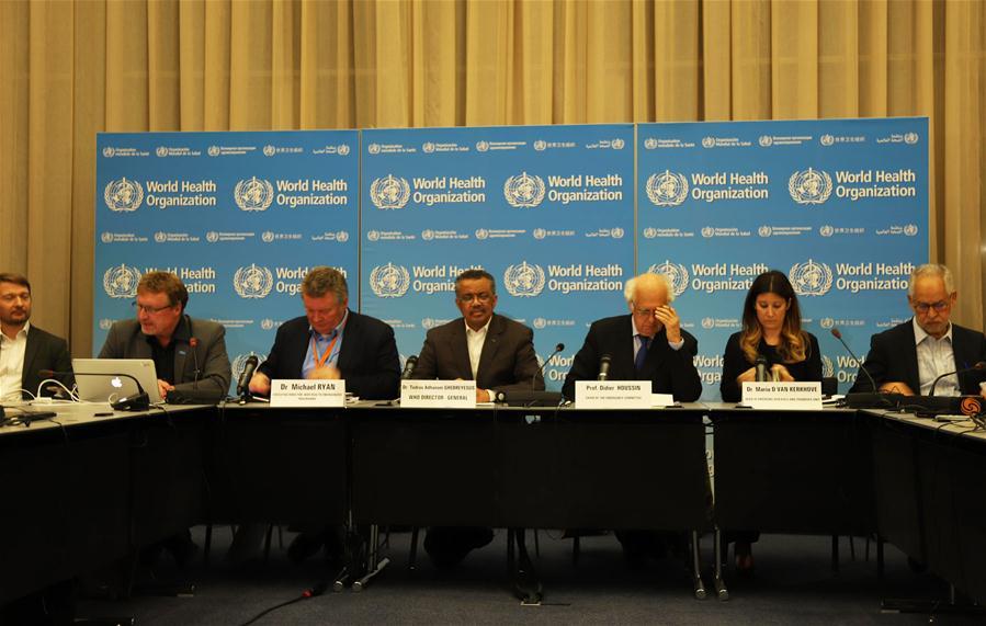 press conference held by the World Health Organization