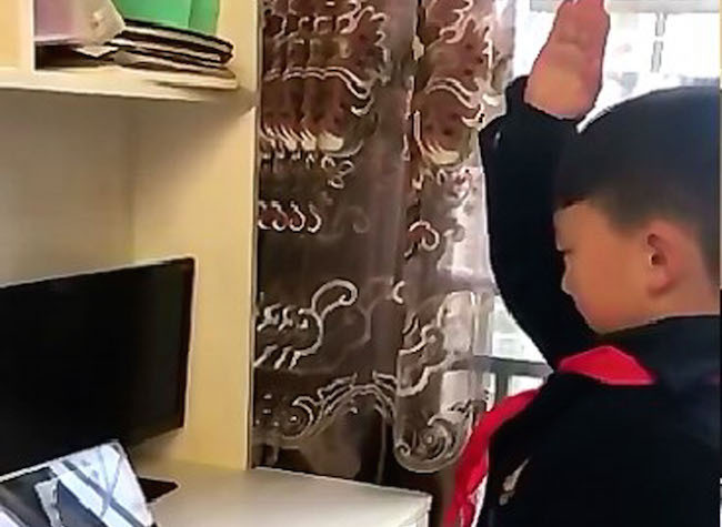 A School Opening Ceremony with No Student