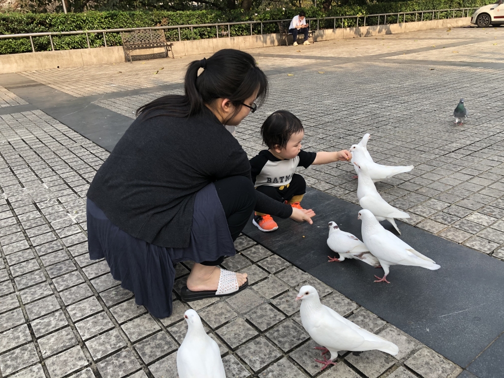 Baby Ethan loves birds, too.