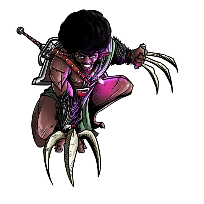 Fis the Fierce, a character from my Amos fantasy series, is my character in the D&D game we play online.