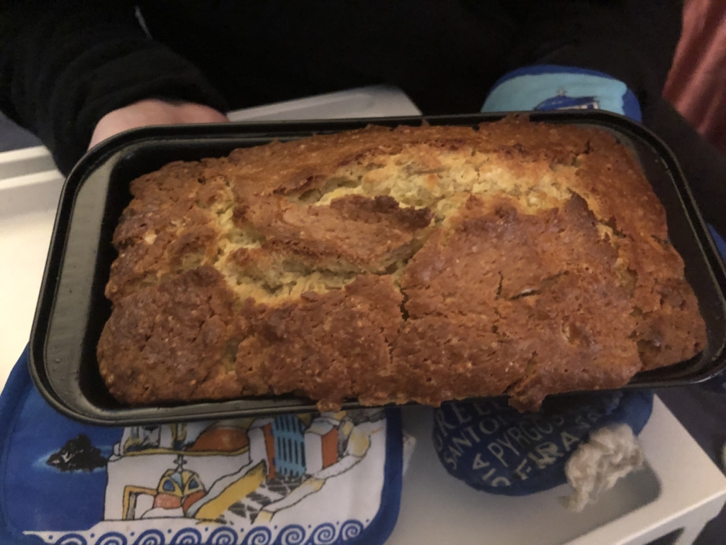 Homemade banana bread reminds me of grandma