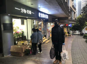 Shopping, like normal life but with masks