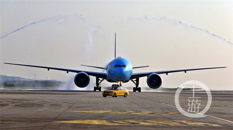 The World's First CIIE-themed Aircraft Makes its Maiden Flight to Chongqing