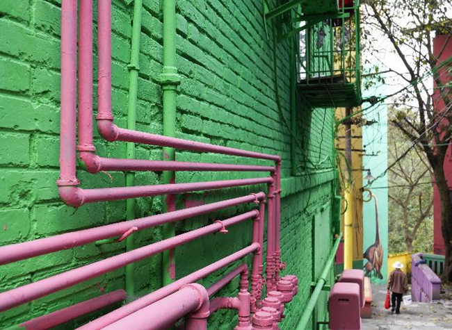 Beibei's Old Residential Buildings Decorated with Art Elements