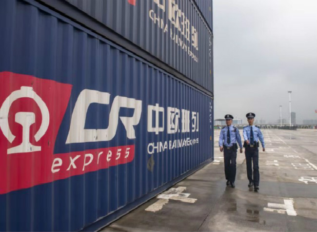 Int'l Law Enforcement Provides Transportation Safety Guarantee for China Railway Express Trains