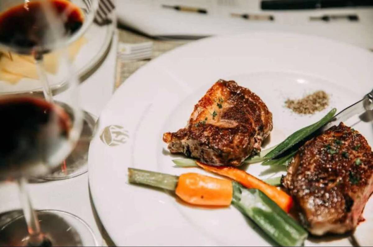 Uruguayan beef  served during the event.