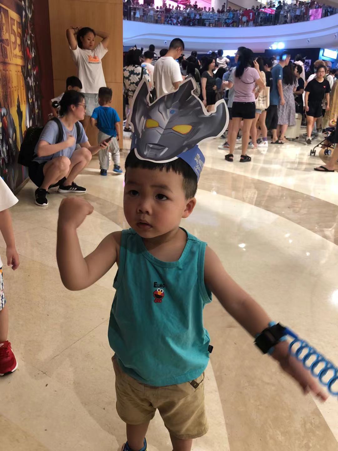 Ethan at the Ultraman 55 year anniversary exhibition in Chongqing.