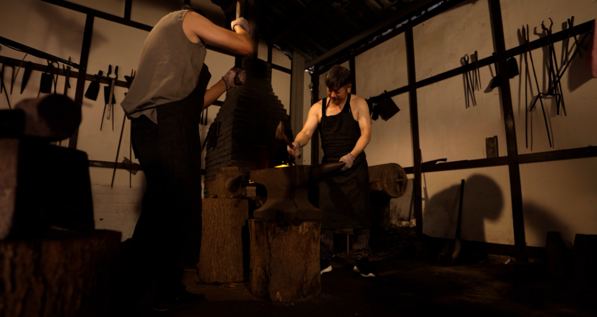 The Showcasing scene of Dazu Forging Tools(Photo/Dazu Media) 