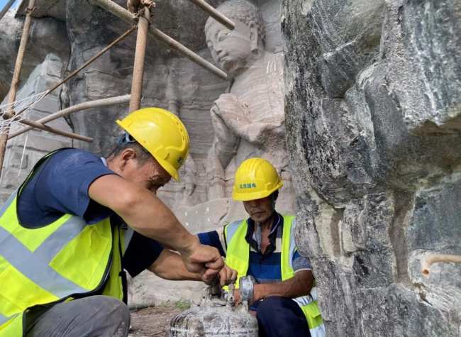 Emergency Reinforcement of Baodingshan Enchantment Statues Speeds Up