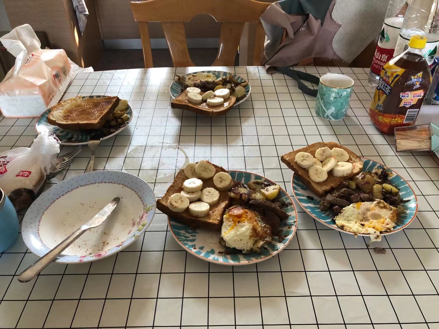 My western brunch that accompanied a lovely morning coffee.