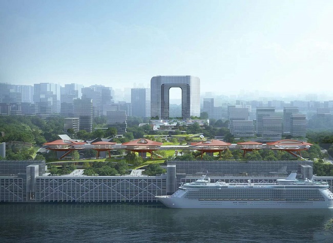 New Landmark! Cuntan International Cruise Home Port Terminal Comes