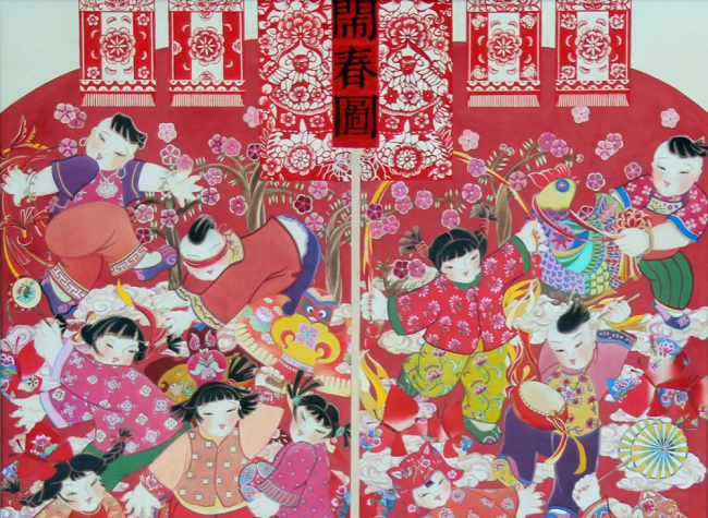 Retired Teacher Celebrates New Year and Olympics with Traditional Paintings