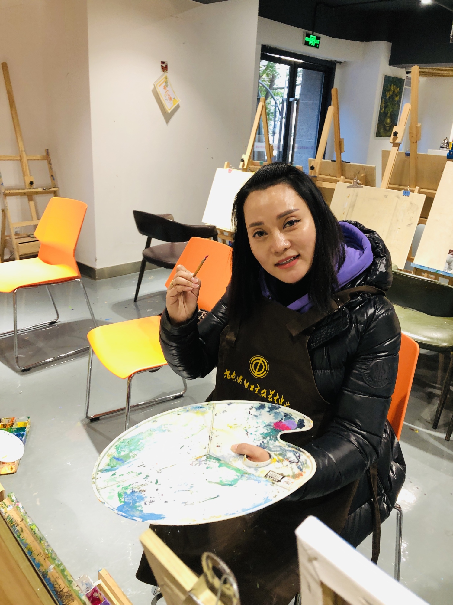 Xiaolin has been loving a new painting class.