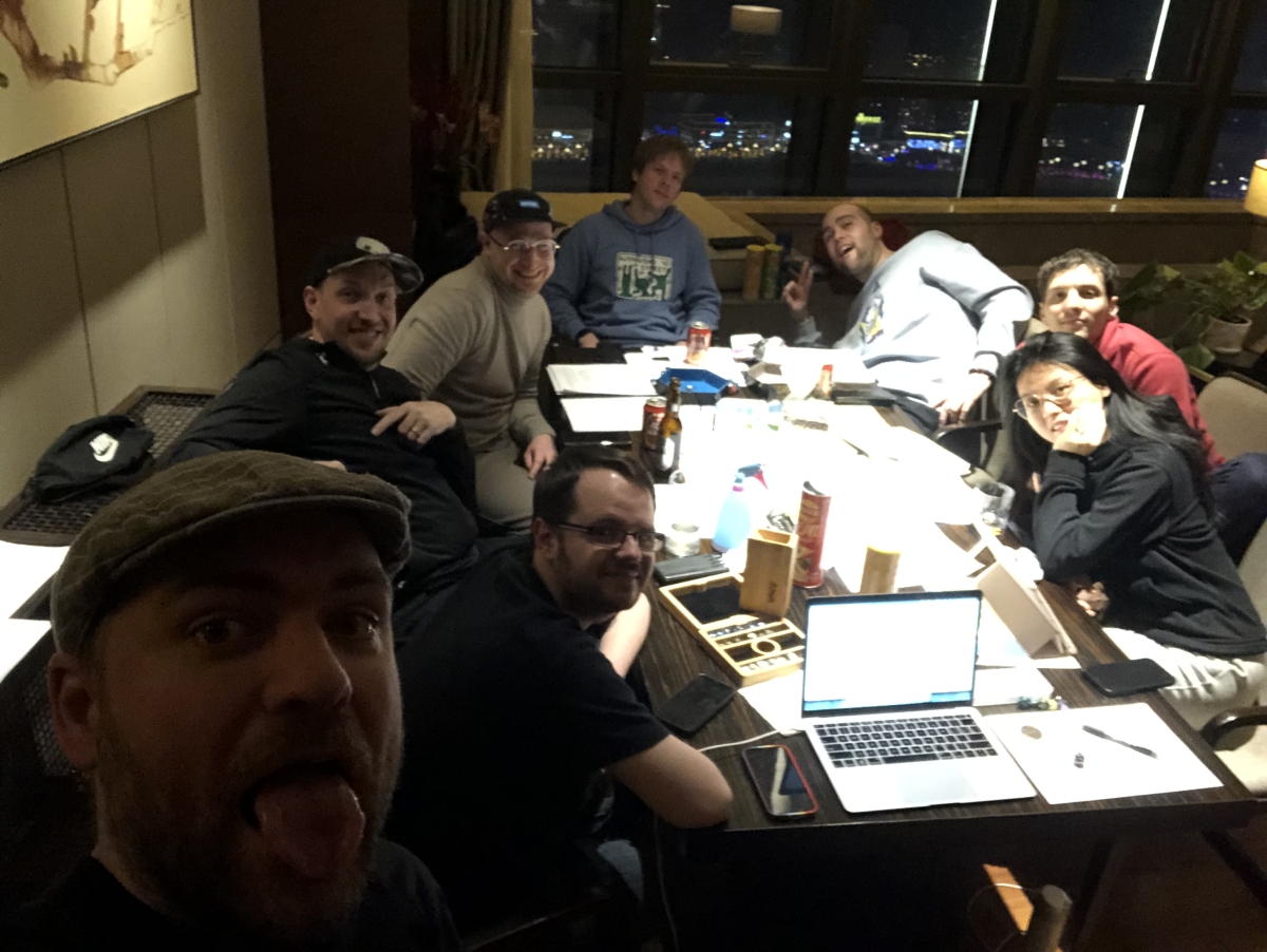 D&D night with friends from around the globe.
