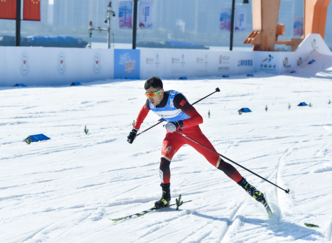 Marathon Skier Wang Qiang from Chongqing Competes in Winter Olympics