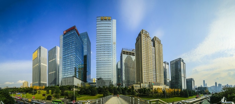 Jiangbeizui Financial Core Area. Jiangbeizui Financial Core Area now has over 300 financial enterprises, of which 73 set their national or regional headquarters here.