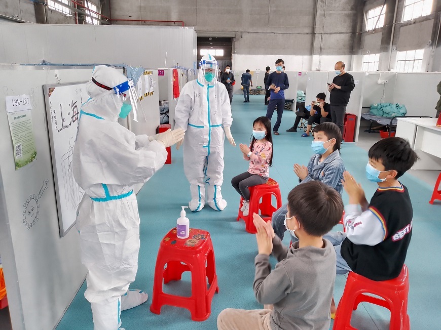 Young nurses said that this is not only a healthy classroom for children but also a classroom for their growth.