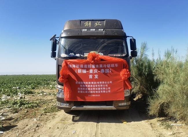 ILSTC Rockets Xinjiang Hami Melons to Thailand by Way of Chongqing