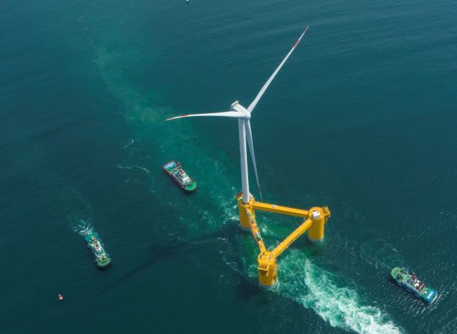 China's First Deep-Sea Floating Wind Turbine Heads Offshore