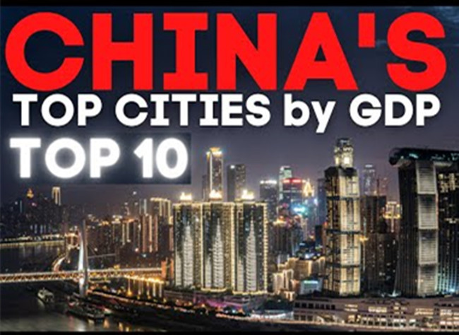 China's Top 10 Cities by GDP