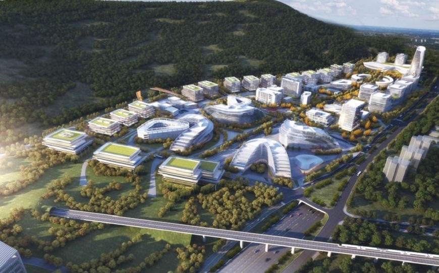 The blueprint of Science Valley, part of Western (Chongqing) Science City.