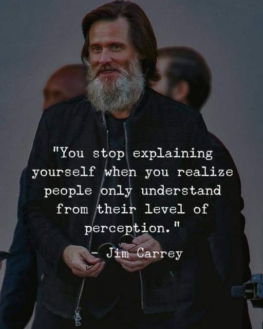 Jim Carrey really gets it.